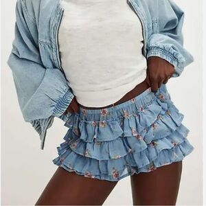 Free People Ruffle Up Bloomer Shorts